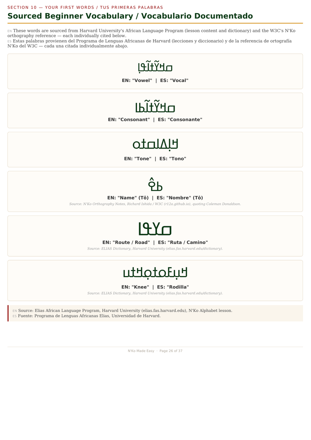N'Ko Made Easy — A Beginner's Reading & Writing Workbook (N'Ko + English, PDF)
